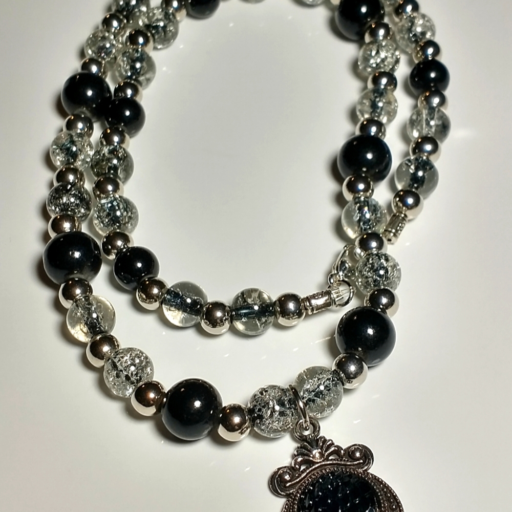 Black Dragon Scale Necklace